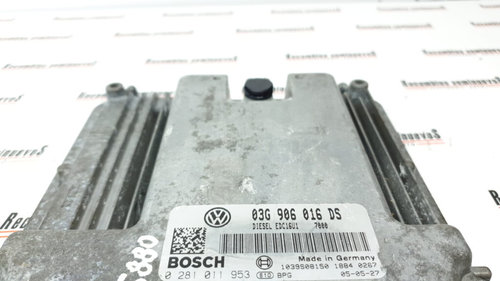 ECU Calculator Motor SKODA OCTAVIA , 0281011953, EDC16U1, 03G906016DS