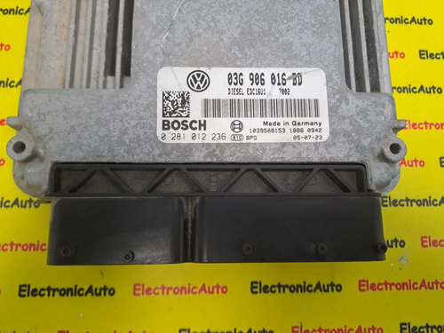 ECU Calculator motor Skoda Octavia 03G906016BD, 0281012236