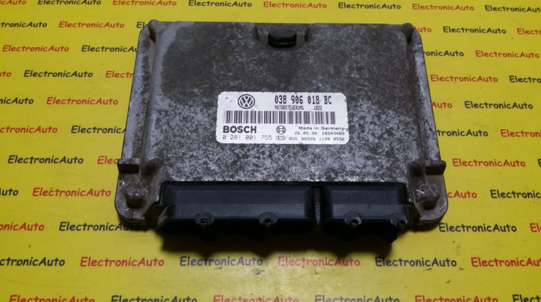 ECU Calculator motor Skoda Octavia 1.9 tdi 0281001755, 038906018BC