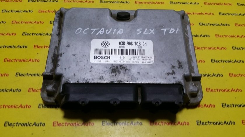 ECU Calculator motor Skoda Octavia 1.9 tdi 0281010182, 038906018GN,