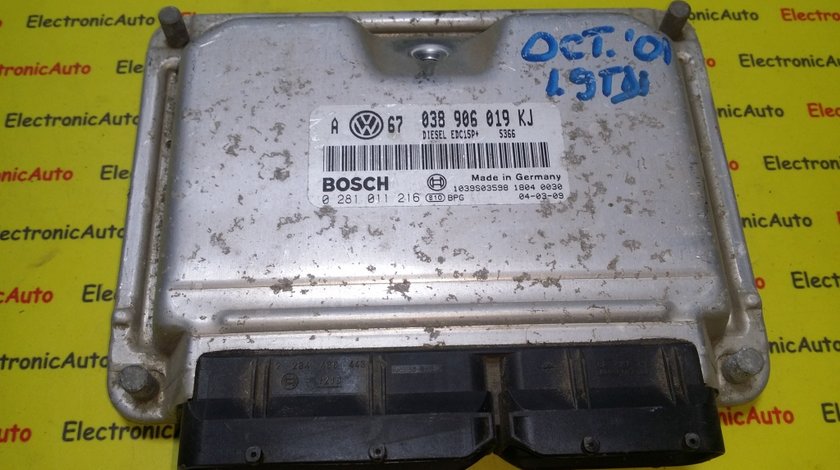 ECU Calculator motor Skoda Octavia 1.9TDI 0281011216 EDC15P+ ASZ