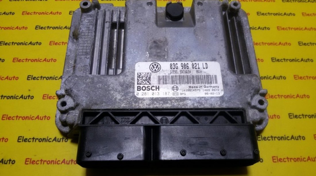 ECU Calculator motor Skoda Octavia 2.0TDI 0281013187, 03G906021LD