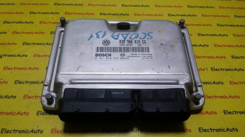 ECU Calculator motor Skoda Superb 1.9TDI 0281010928, 038906019EG
