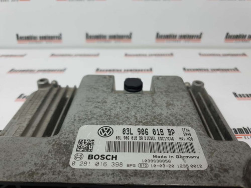 ECU Calculator Motor SKODA YETI, 0281016398, EDC17C46, 03L906018BP, 03L906018BR,