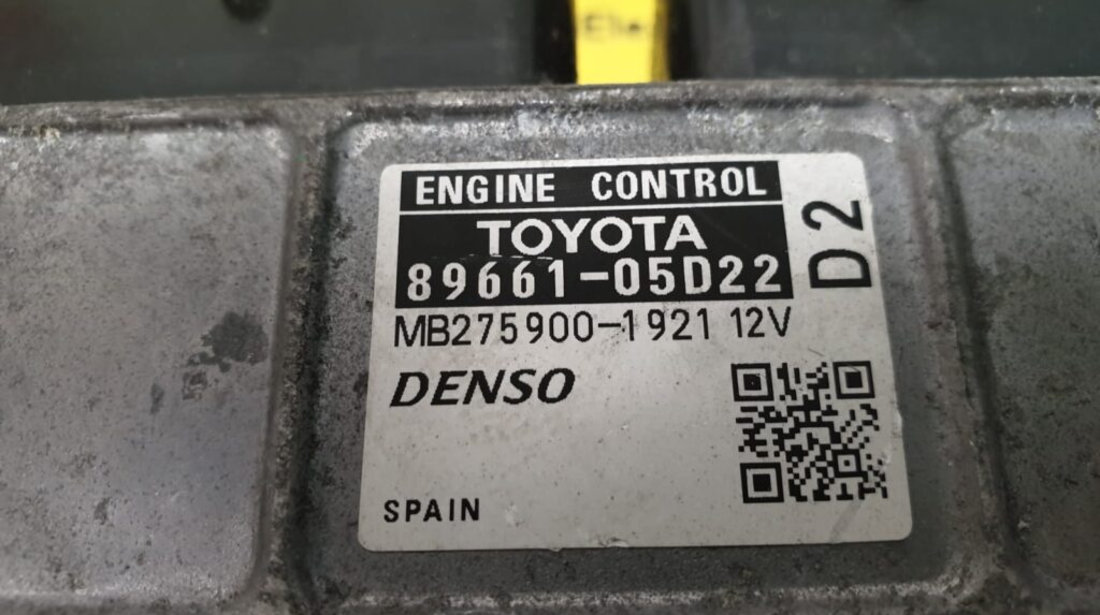 ECU Calculator Motor Toyota Avensis 2.0, 89661-05D22, MB275900-1921