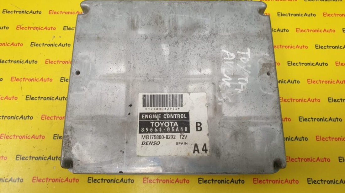 ECU Calculator Motor Toyota Avensis, 89661-05A40, MB175800-8292