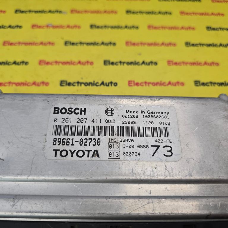 ECU Calculator Motor TOYOTA COROLLA, 0261207411, 8966102730, 055873,