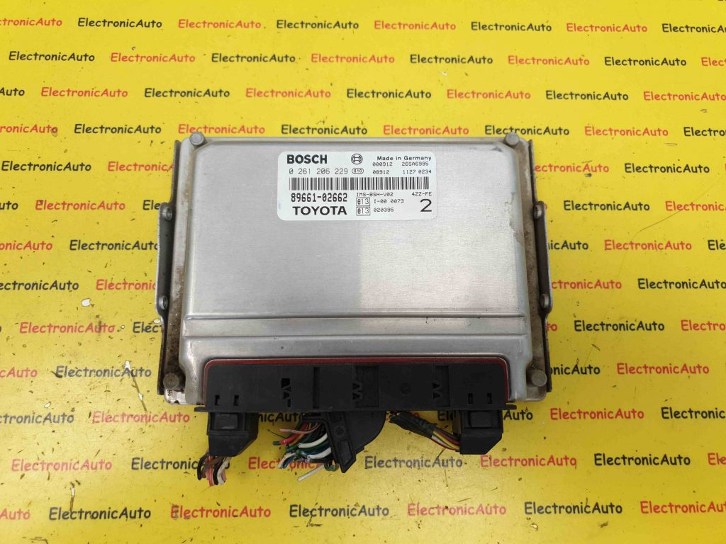 ECU Calculator Motor Toyota Corolla 1.4 (4ZZ-FE), 0261206229, 89661-02663