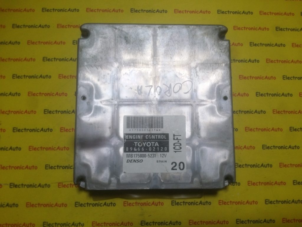 ECU Calculator motor Toyota Corolla 2.0 8966602120, MB1758005231