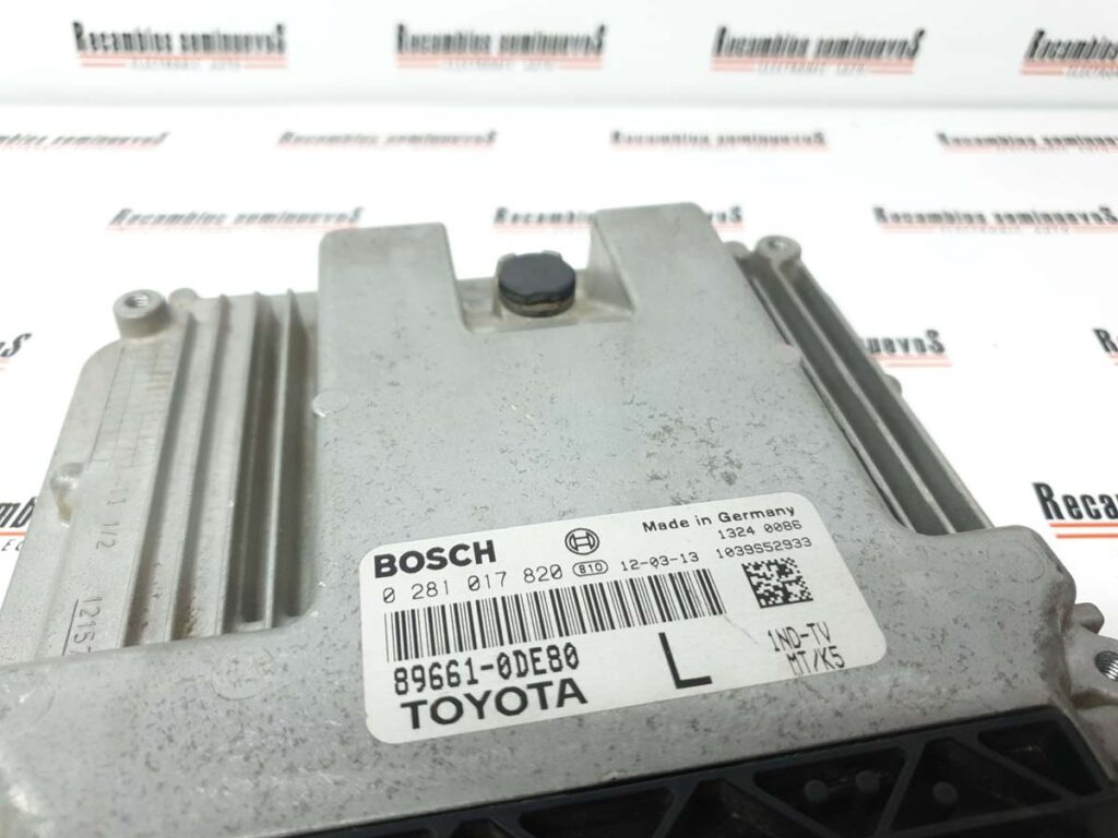 ECU Calculator Motor TOYOTA YARIS, 0281017820, 896610DE80, LGAA,