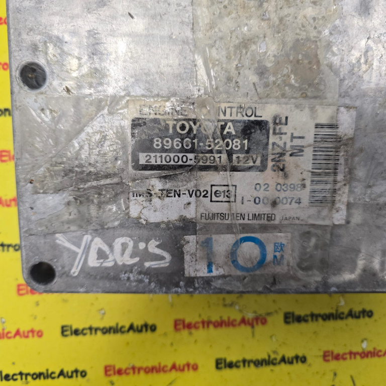 ECU Calculator motor Toyota Yaris 1.0, 8966152081, 2110005991,