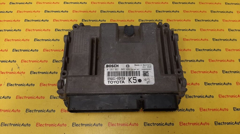 ECU Calculator motor Toyota Yaris 1.4 0281031803, 896610DK50