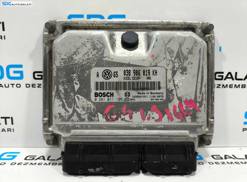 ECU Calculator Motor Volkswagen Bora 1.9 ATD AXR 1998 - 2005 Cod 038906019KH 0281011195 [L2341]
