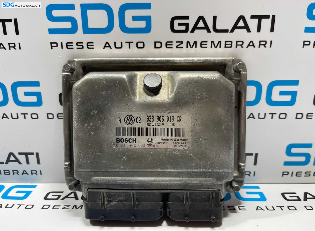 ECU Calculator Motor Volkswagen Bora 1.9 TDI AXR 1999 - 2005 Cod 038906019CR 0281010663 [L2272.1]
