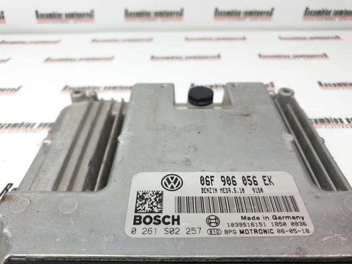ECU Calculator Motor VOLKSWAGEN GOLF, 0261S02257, MED9510, 06F906056EK,