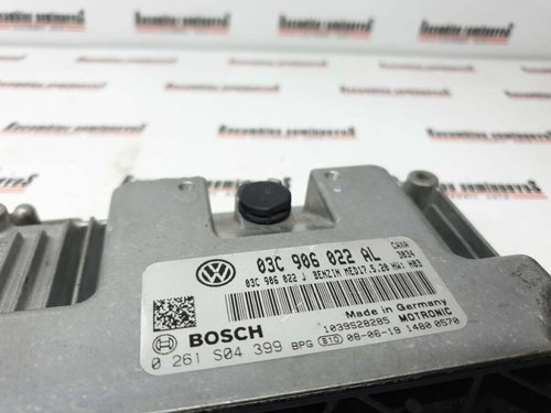 ECU Calculator Motor VOLKSWAGEN GOLF, 0261S04399, MED17520, 03C906022AL, 03C906022J,
