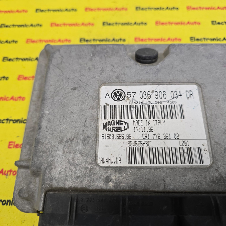 ECU Calculator Motor VOLKSWAGEN GOLF 4, 036906034DR, 6160066608, IAW4MVDR,