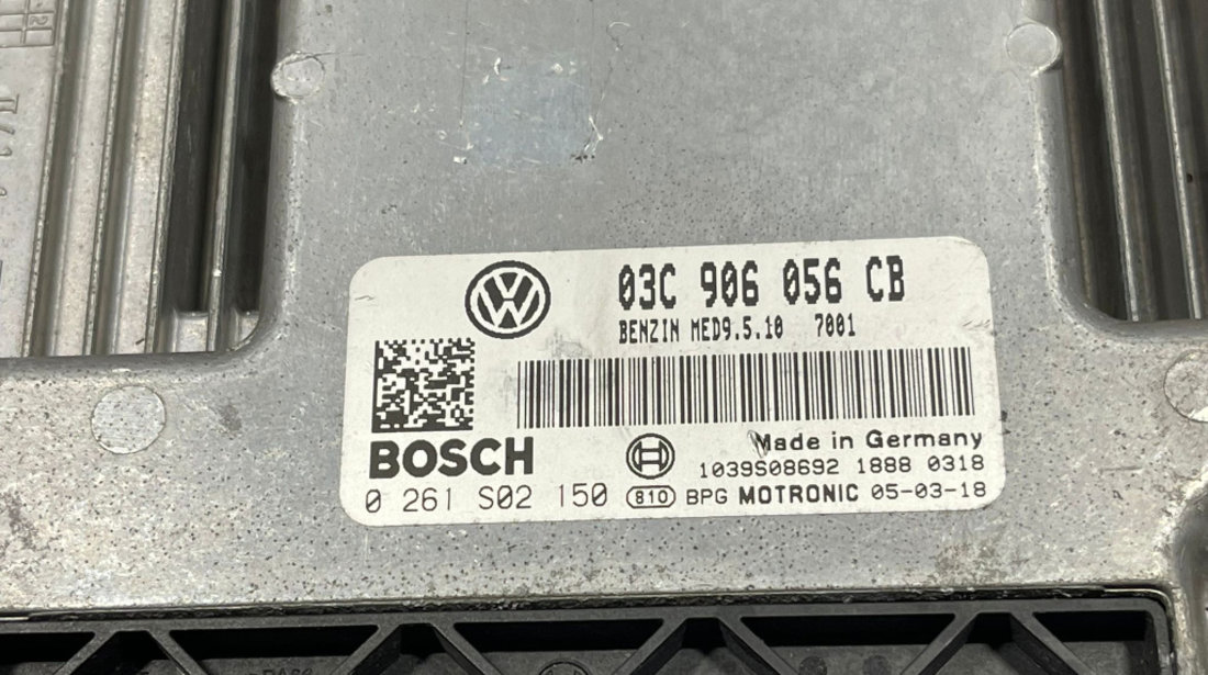 ECU Calculator Motor Volkswagen Golf 5 1.6 FSI BLF 2004 - 2008 Cod 03C906056CB 0261S02150