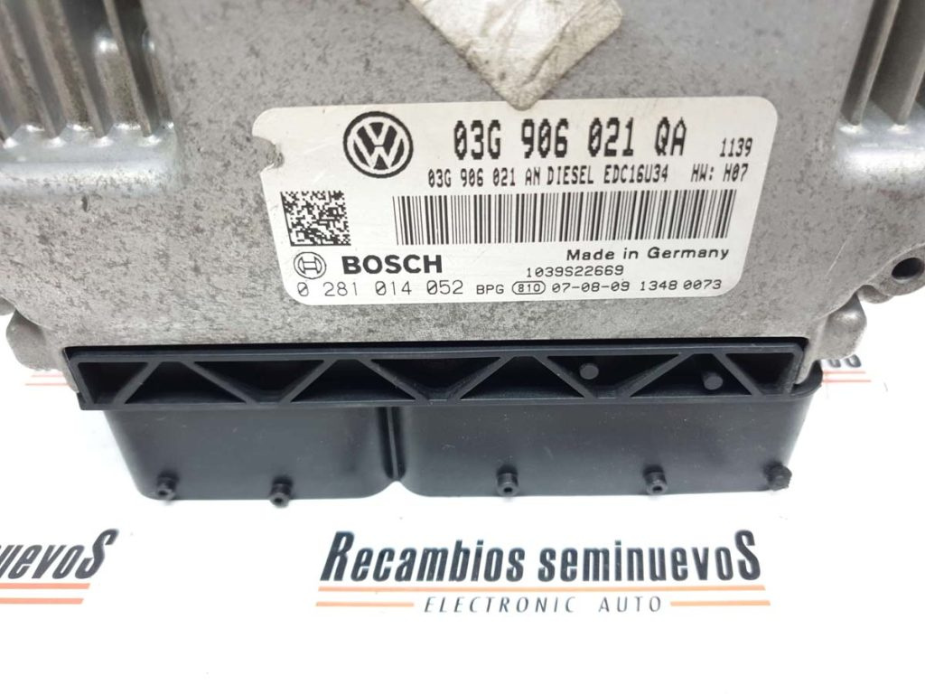 ECU Calculator motor VOLKSWAGEN GOLF 5, 03G906021QA, 0281014052,