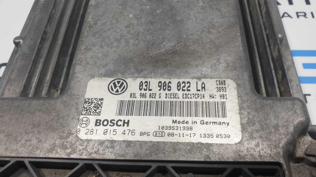 ECU Calculator Motor Volkswagen Golf 6 2.0 TDI CBAB 2008 - 2014 Cod 03L906022LA 03L906022G 0281015476