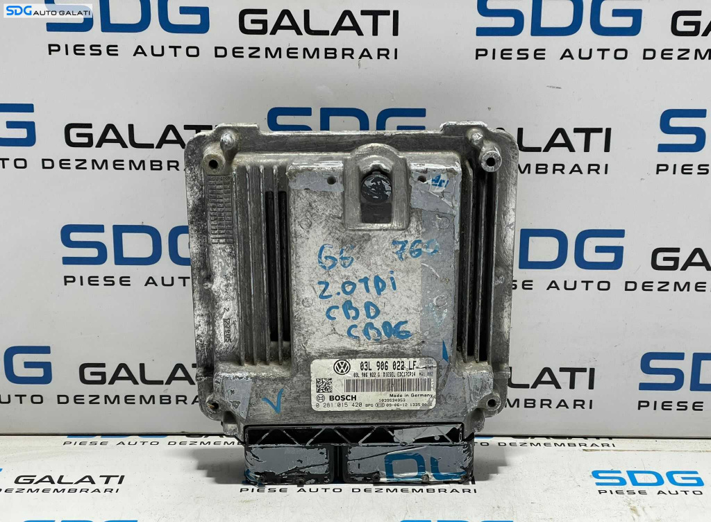 ECU Calculator Motor Volkswagen Golf 6 2.0 TDI CBD CBDC 2008 - 2013 Cod 03L906022LF 0281015420 [L3052] [L3053]