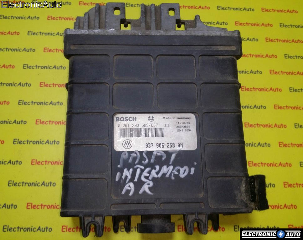 ecu Calculator Motor VOLKSWAGEN PASSAT 0261203686 687, 0261203686687, 037906258AM,