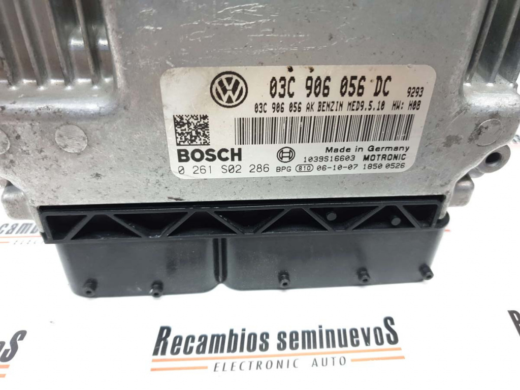 ECU Calculator Motor VOLKSWAGEN PASSAT 0261S02286, MED9510, 03C906056DC,