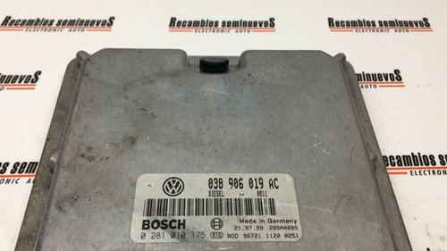 ECU Calculator Motor VOLKSWAGEN PASSAT, 0281010175, 038906019AC,