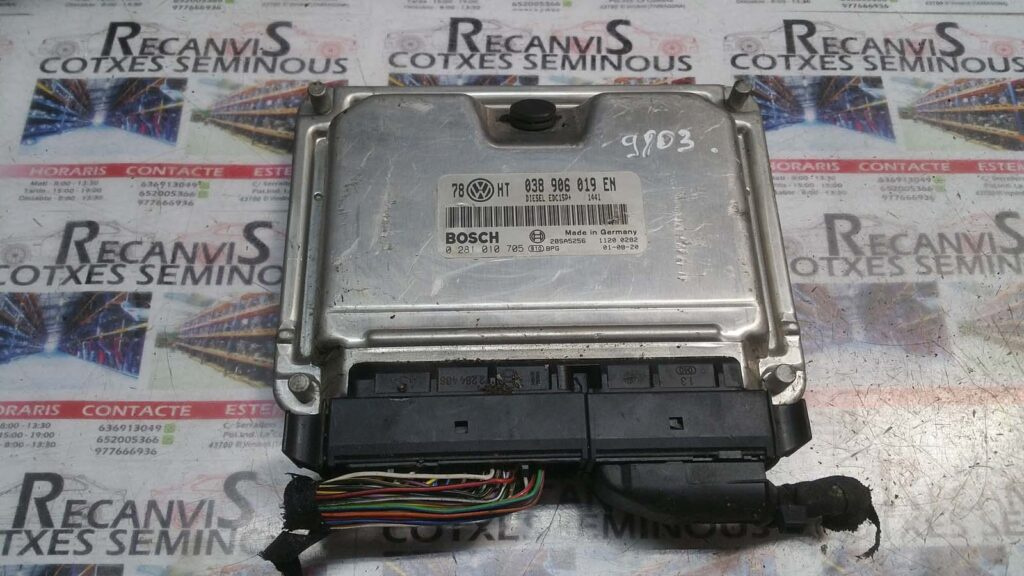 ECU Calculator Motor VOLKSWAGEN PASSAT, 0281010705, EDC15P+, 038906019EN,