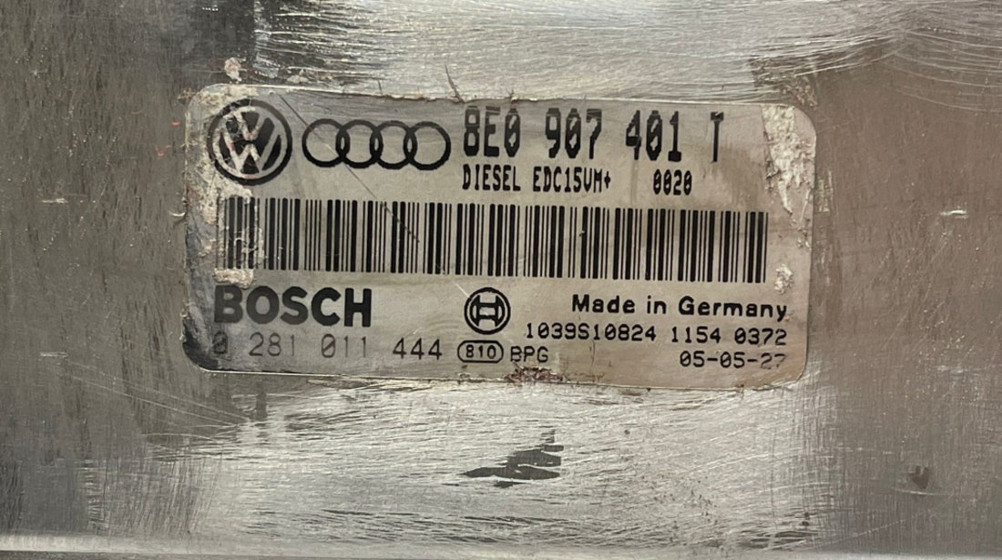 ECU Calculator Motor Volkswagen Passat B5.5 2.5 TDI BDG 2001 - 2005 Cod 8E0907401T 0281011444