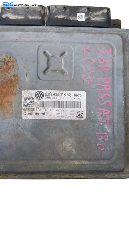 ECU Calculator Motor Volkswagen Passat B6 2.0 TDI BMR 2005 - 2010 Cod 03G906018AS 5WP45514AJ [M8428]