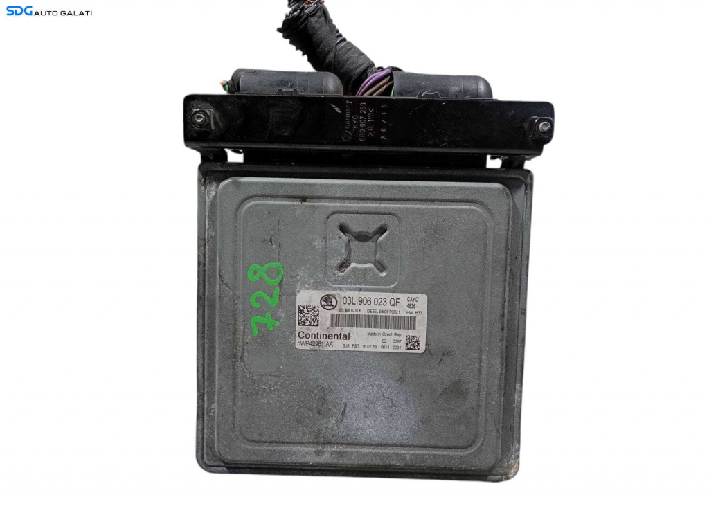 ECU Calculator Motor Volkswagen Skoda Seat Audi 1.6 TDI CAY CAYC 2008 - 2014 Cod 03L906023QF 5WP42961AA [LC0954] [LC0955]