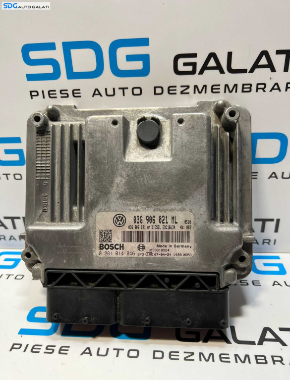 ECU Calculator Motor Volkswagen Touran 1.9 TDI BXF 2003 - 2010 Cod 03G906021ML 03G906021AN 0281014046 [L2270.1]