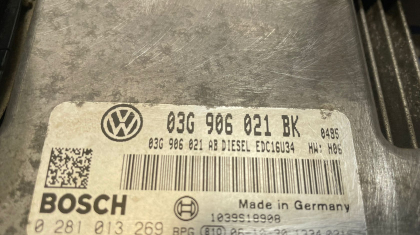 ECU Calculator Motor Volkswagen Touran 2.0 TDI BMM 2003 - 2010 Cod 03G906021BK 0281013269 [2727X]