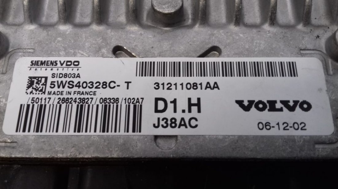 ECU Calculator Motor Volvo V50 2.0 DCI, 5WS40328CT, 31211081AA