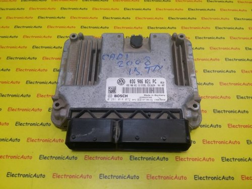ECU Calculator Motor VW, 0281014072, 03G906021PC, EDC16U34