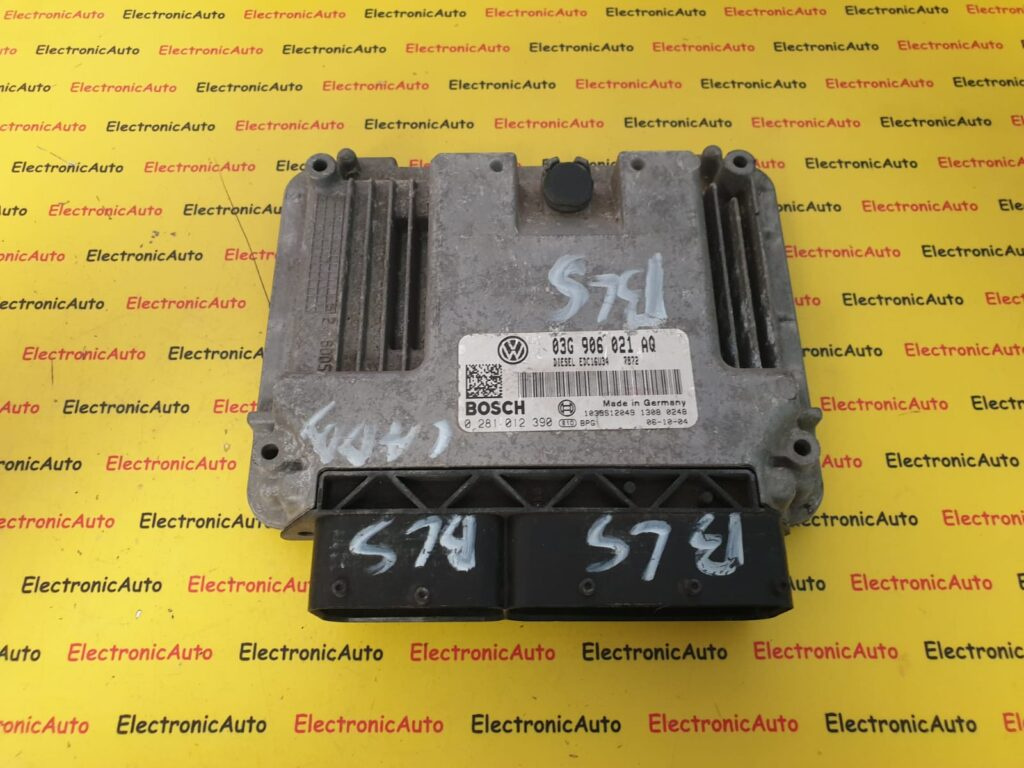 ECU Calculator Motor VW Caddy, 0281012390, 03G906021AQ, EDC16U34,