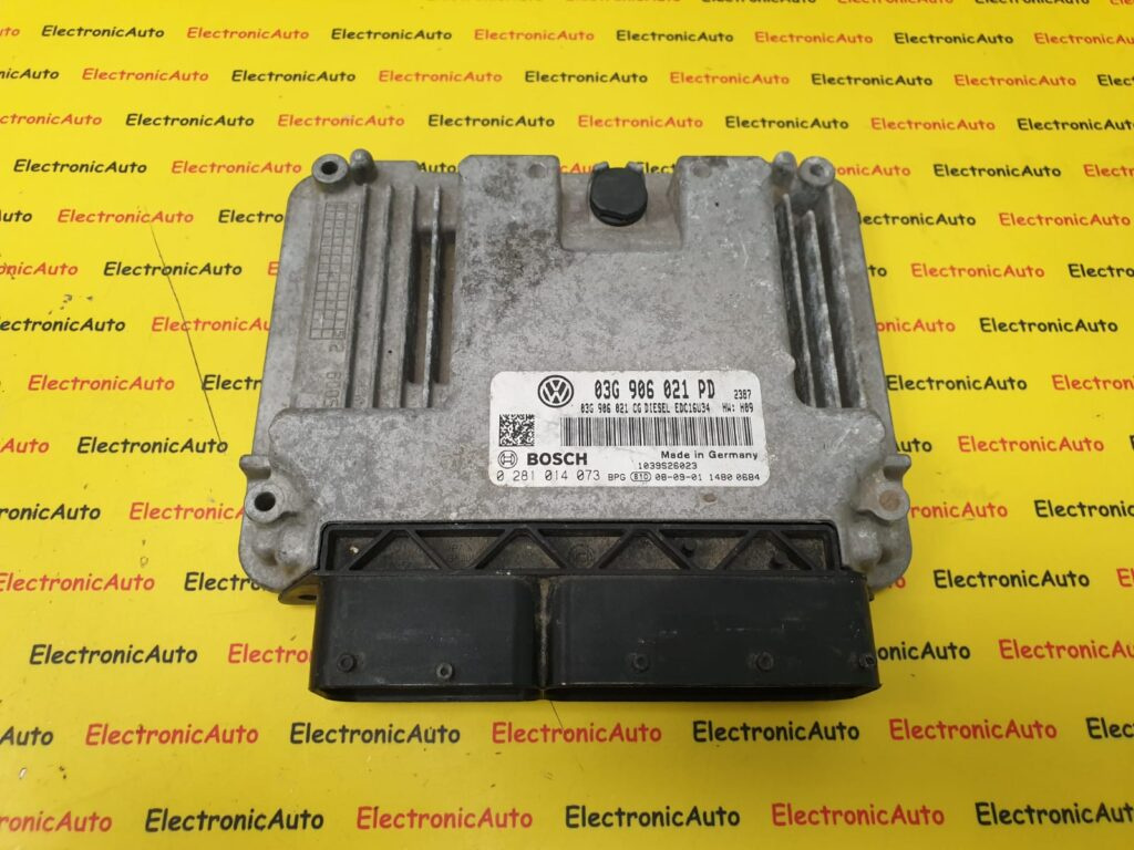 ECU Calculator Motor VW Caddy 1.9 tdi, 0281014073, 03G906021PD, EDC16U34
