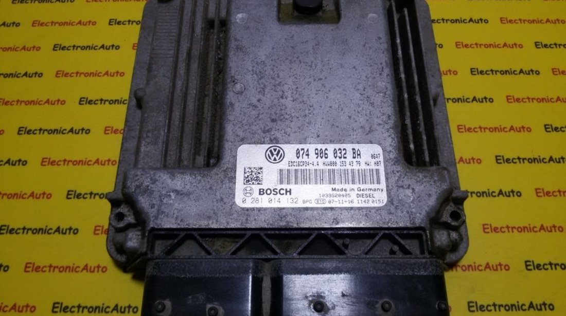 ECU Calculator motor VW Crafter 2.5 tdi 0281014132, 074906032BA