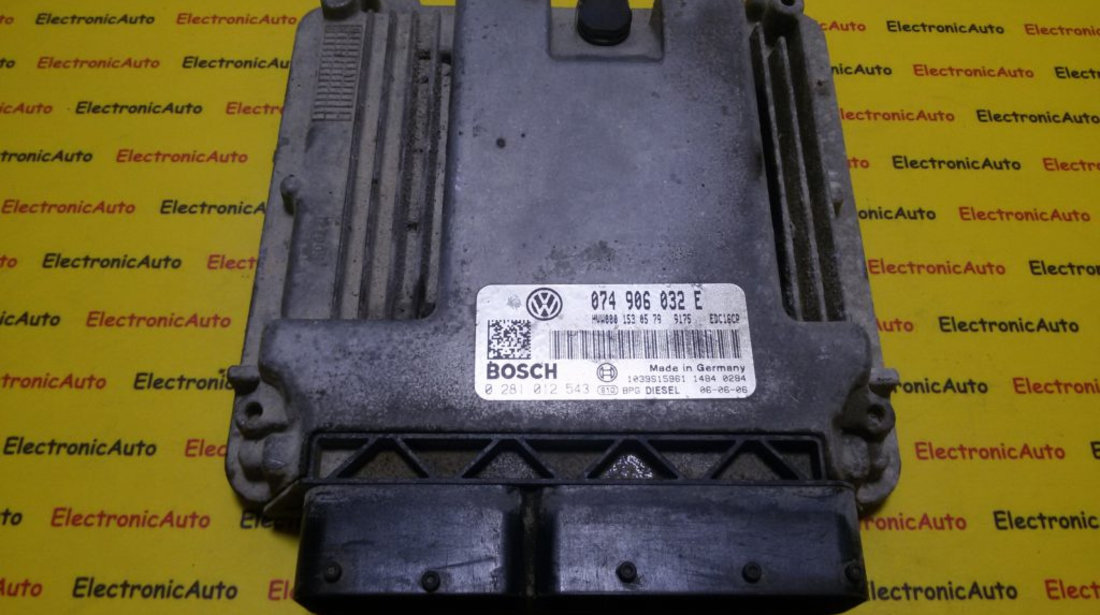 ECU Calculator motor VW Crafter 2.5 tdi 0281012543, 074906032E