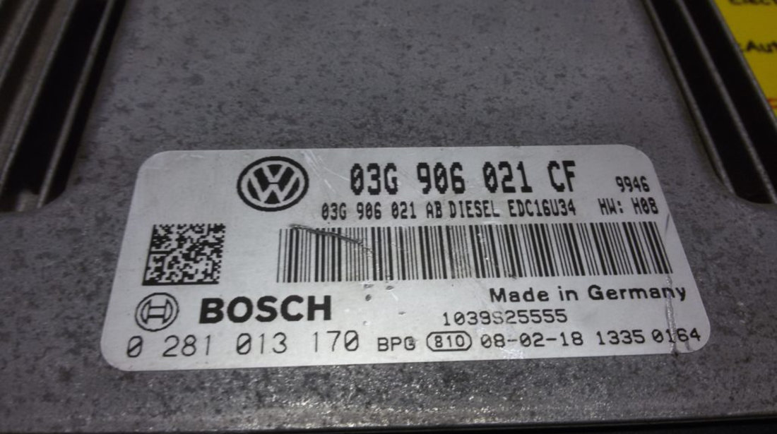 ECU Calculator motor VW Eos 2.0TDI 0281013170, 03G906021CF