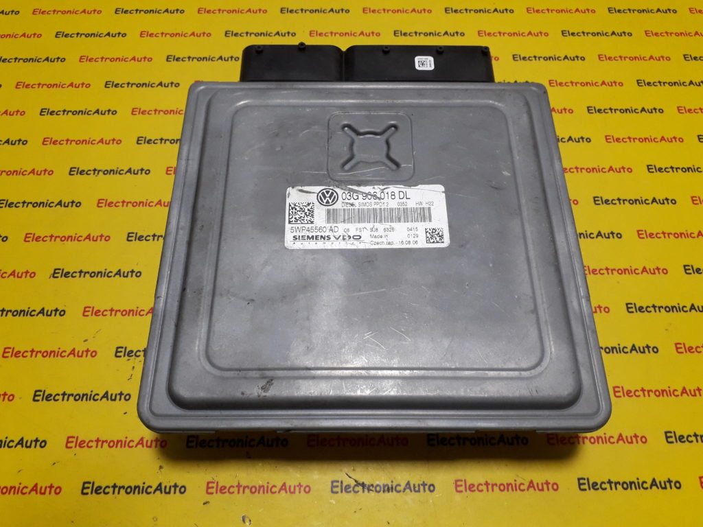 ECU Calculator motor VW Golf 03G906018DL, 5WP45560AD