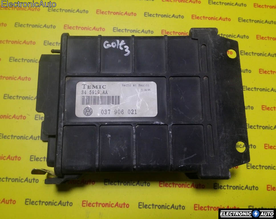 ECU Calculator motor Vw Golf 3, 037906021, 345919AA,