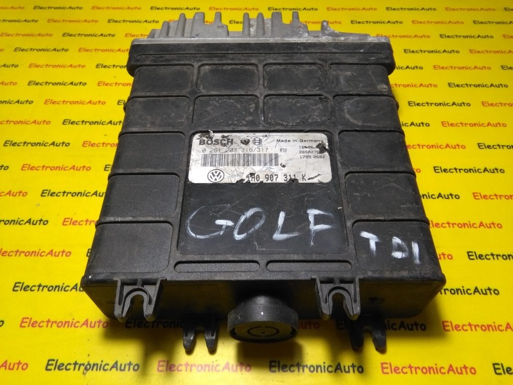 ECU Calculator motor VW Golf 3, 1.8, 0261203316/317, 1H0907311K