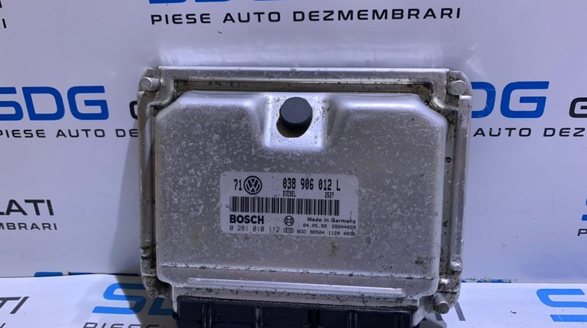 ECU / Calculator Motor VW Golf 4 1.9TDI AHF 110CP 1998 - 2005 Cod Piesa : 038906012L / 0281010112