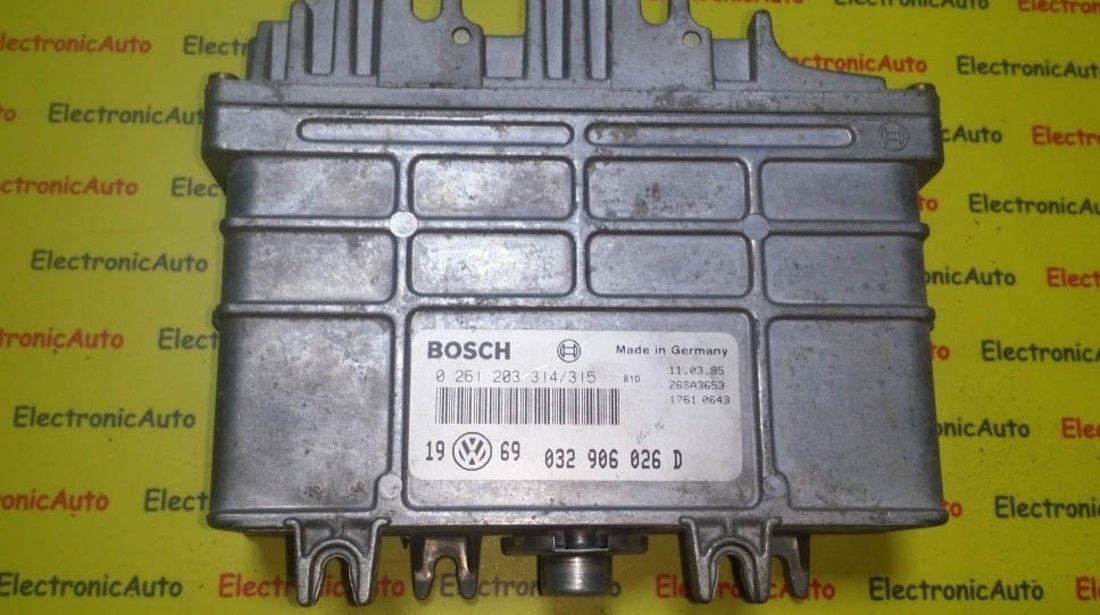 ECU Calculator motor VW Golf3 1.6 032906026D 0261203314/315