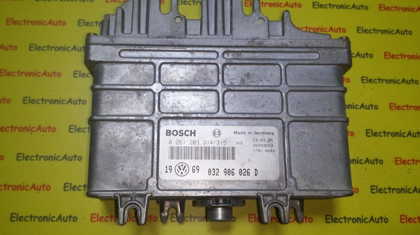 ECU Calculator motor VW Golf3 1.6 032906026D 0261203314/315