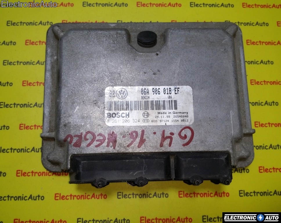 ECU Calculator motor VW Golf4, 0261206324, 06A906018EF,