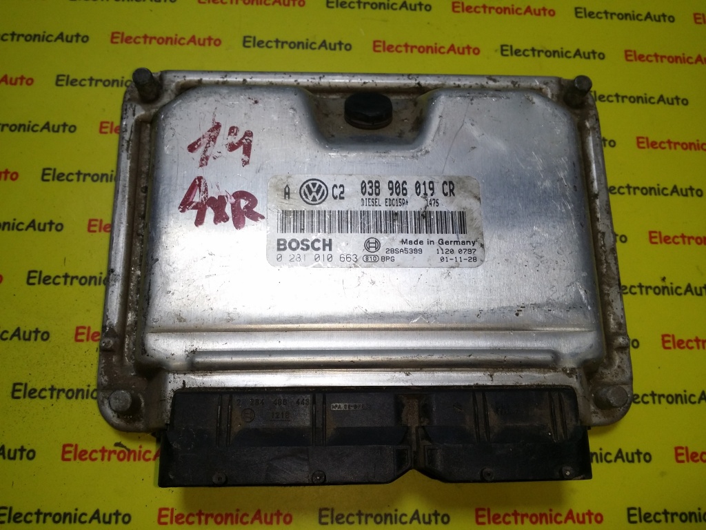ECU Calculator motor Vw Golf4 0281010663 038906019CR