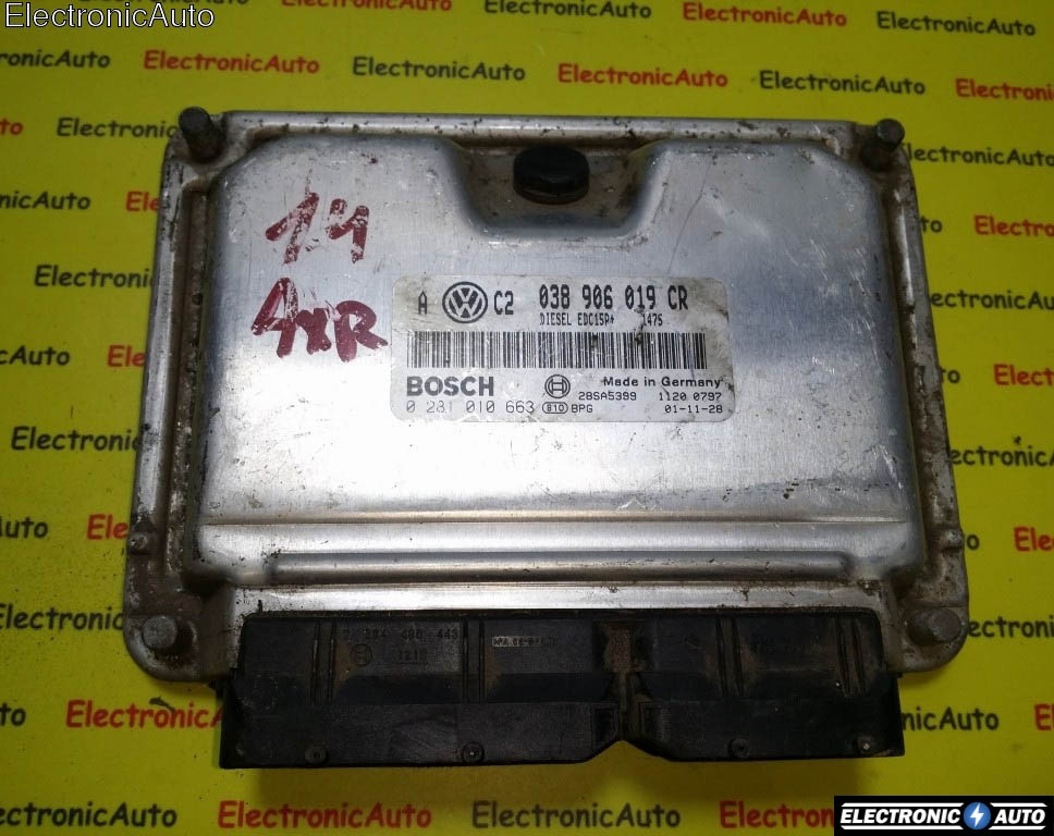 ECU Calculator motor Vw Golf4 0281010663 038906019CR